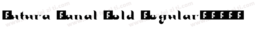 Futura Canal Bold Regular字体转换